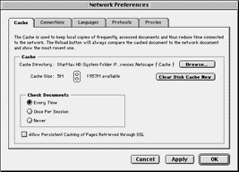 Cache Preferences